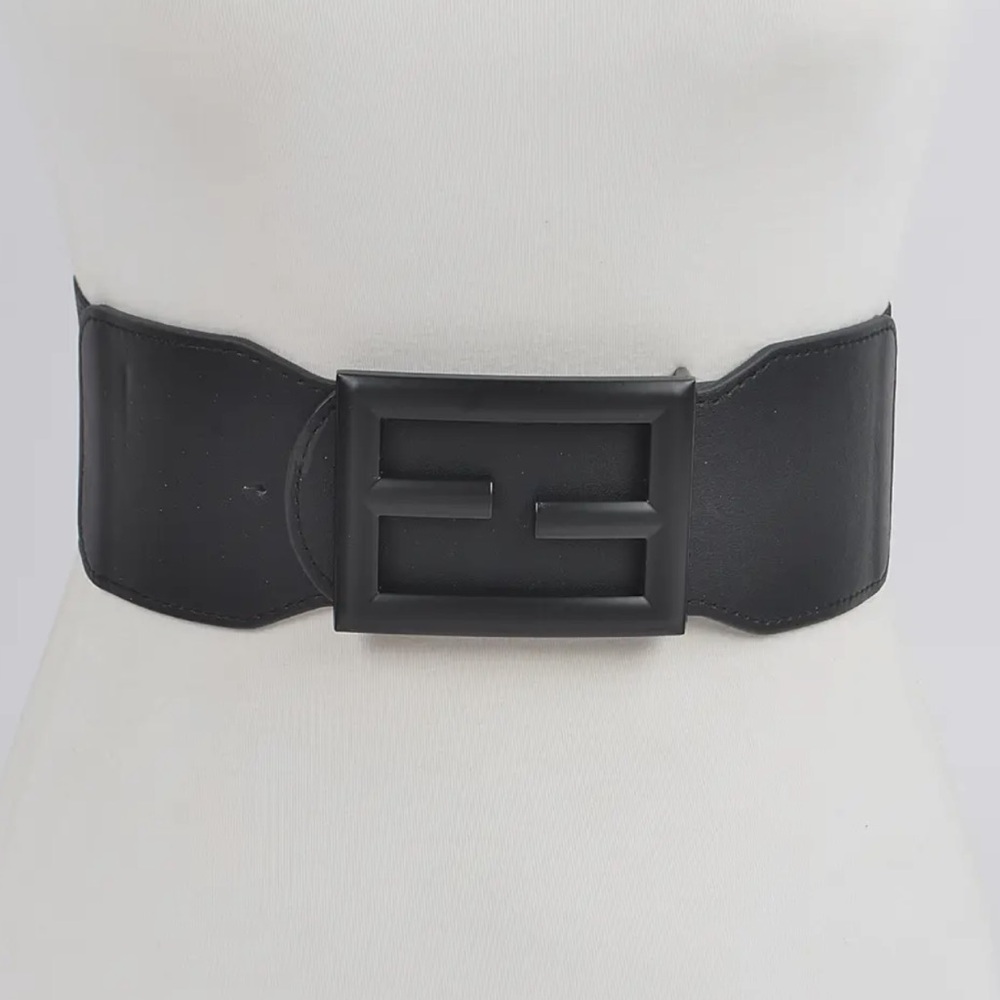 New Black Designer Style Stylish Stretch Belt